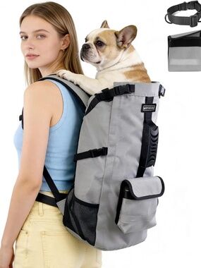 Dog Backpack Carrier for Medium Dogs Up to 30 lbs Hiking Travel NEW